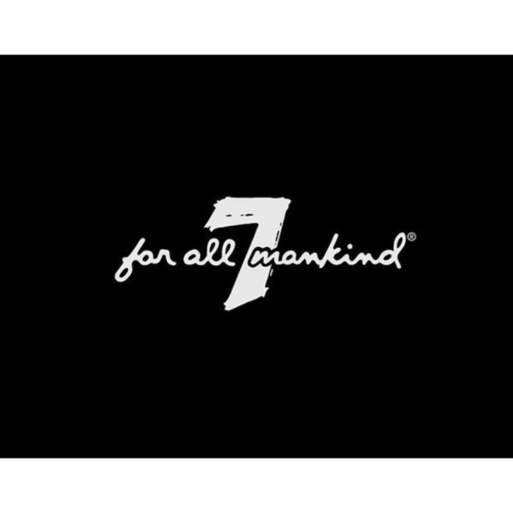 7 FOR ALL MANKIND | 26 / S | Two Tone Denim Jean Raw Hem Cut Off Shorts